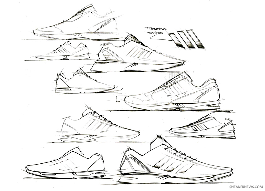 adidas shoe sketch