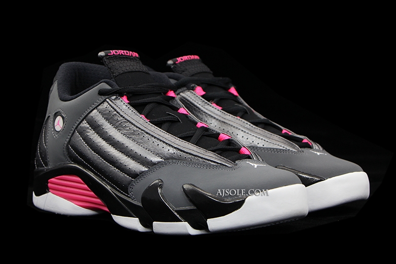 Air Jordan 14 Gs Grey Pink White 03