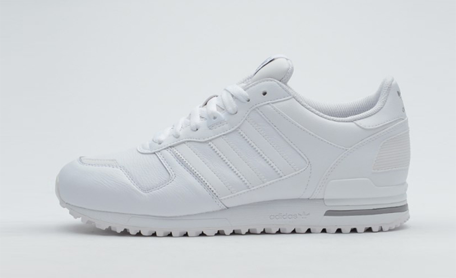 All White Adidas Zx 700