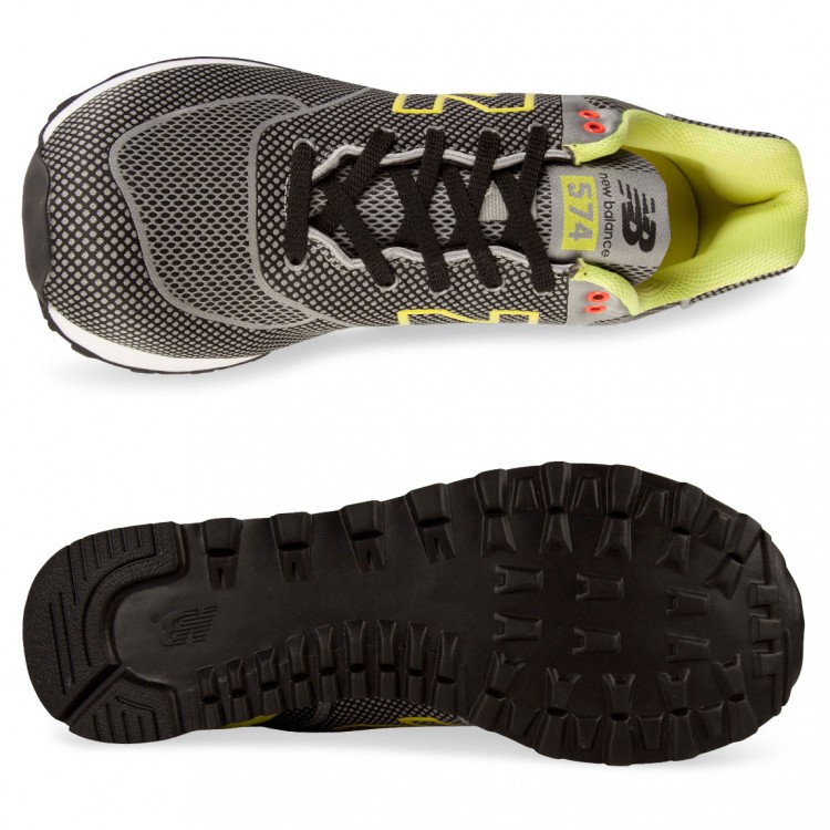 New Balance 574 Sonic Grey Lime 05