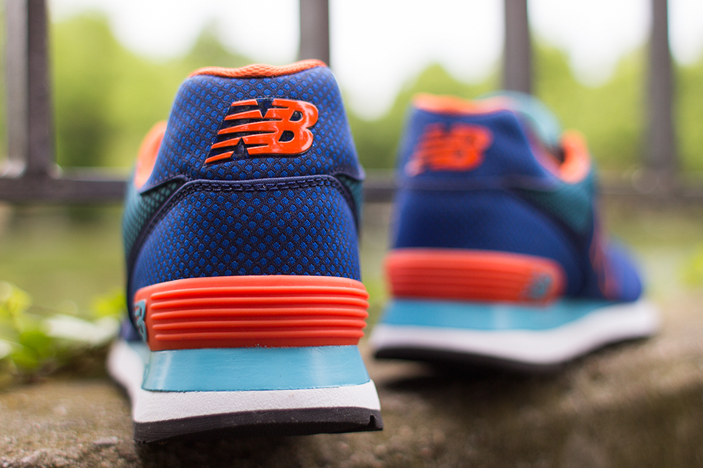 New Balance 574 Woven Blue Orange 08