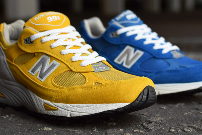 New Balance 991 Royal Blue Yellow Grey Suede Pack 04