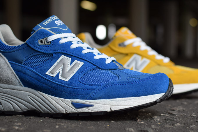 New Balance 991 Royal Blue Yellow Grey Suede Pack 06