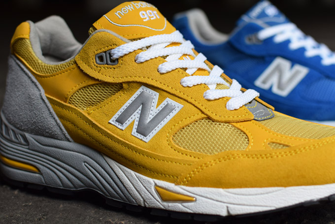 New Balance 991 Royal Blue Yellow Grey Suede Pack 07