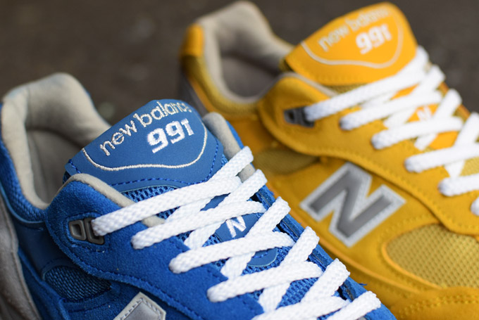 New Balance 991 Royal Blue Yellow Grey Suede Pack 08