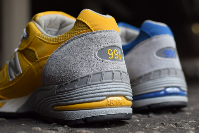 New Balance 991 Royal Blue Yellow Grey Suede Pack 09