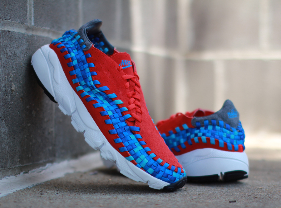 Nike Air Footscape Woven Motion Red Photo Blue 01