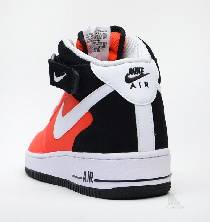Nike Air Force 1 Mid Light Crimson White Black 02