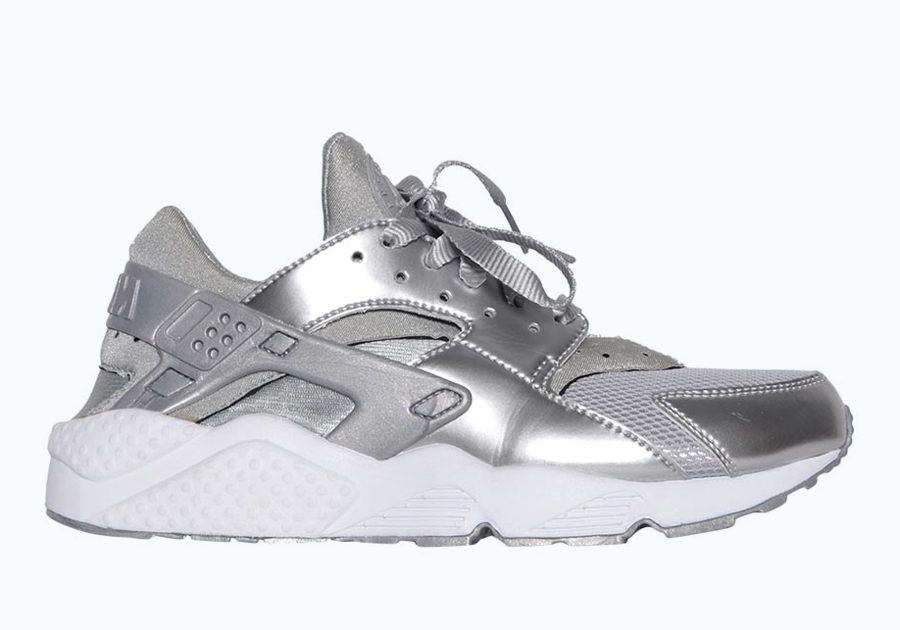 nike huarache silver womens