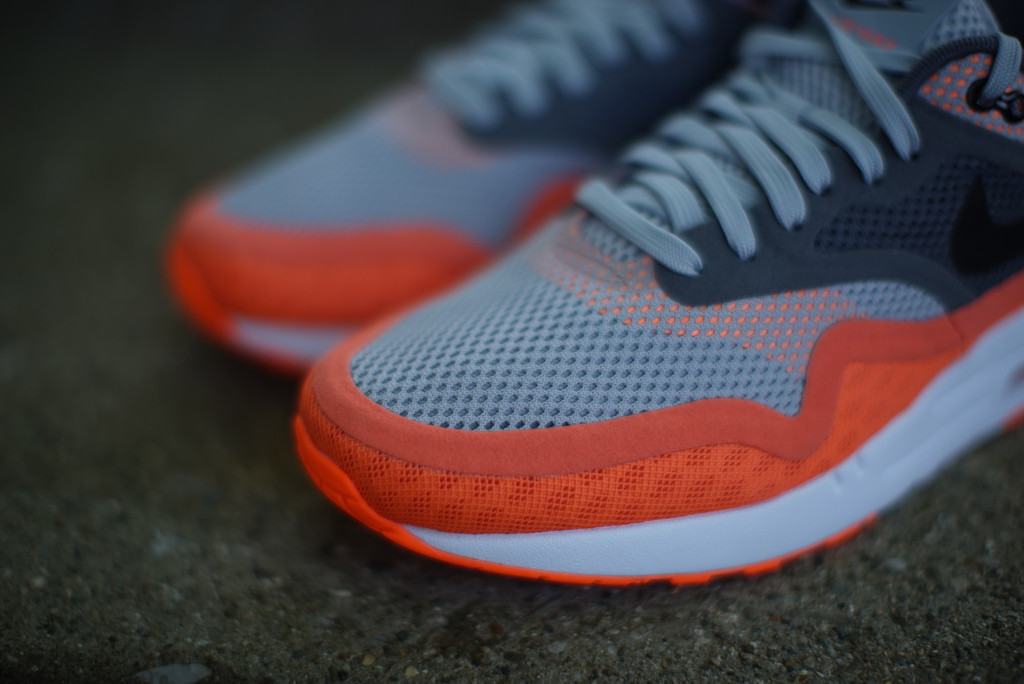 Nike Air Max 1 Breathe Silver Black Dark Grey Team Orange 07