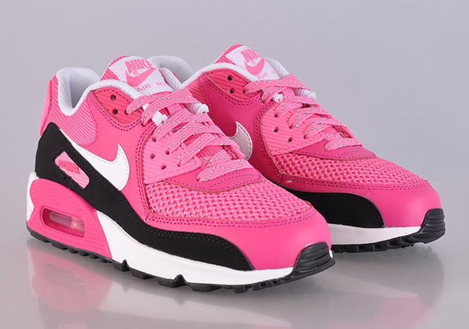 Nike Max 90 GS Vivid Pink - White Pink Glow - Black - SneakerNews.com