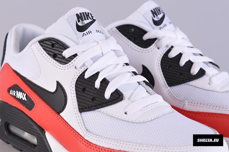 Nike Air Max 90 White Black Light Crimson 06