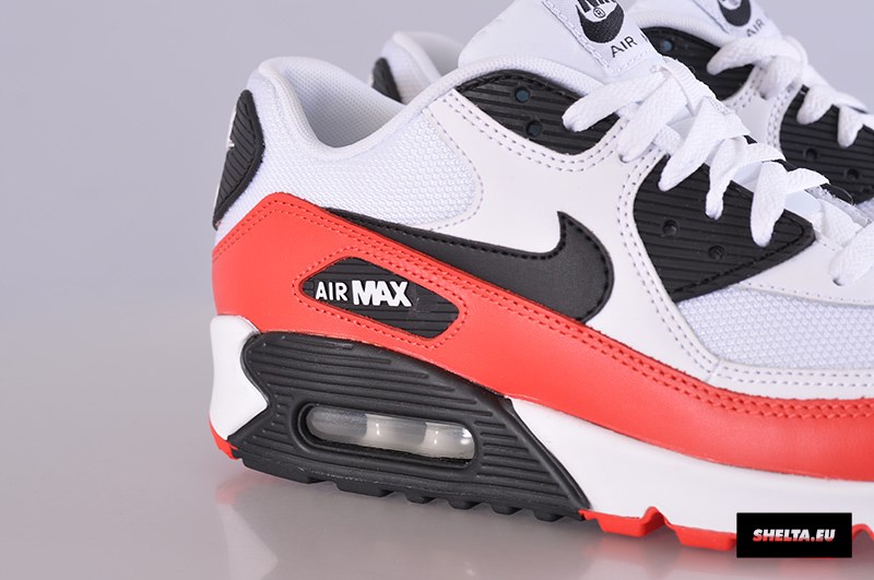 Nike Air Max 90 White Black Light Crimson 08