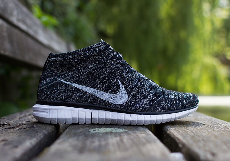 Nike Free Flyknit Chukka Grey White