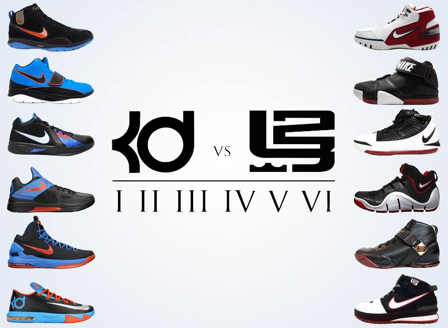 Comparing the Nike KD and LeBron Through The First Six Models