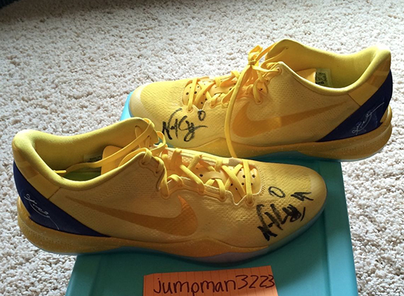 Nike Kobe 8 Nick Young Swaggy P Autograph 1