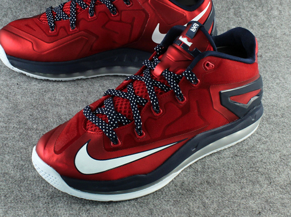 Nike LeBron 11 Low – University Red – Obisidian – White