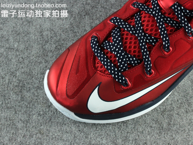 Nike Lebron 11 Low University Red Obsidian White 03