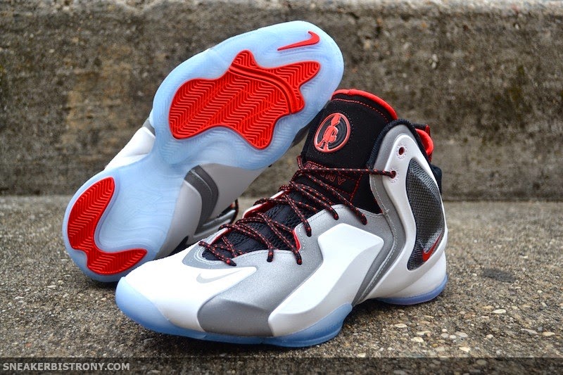 Nike Lil Penny Posite Reflective Silver Black Challenge Red 05