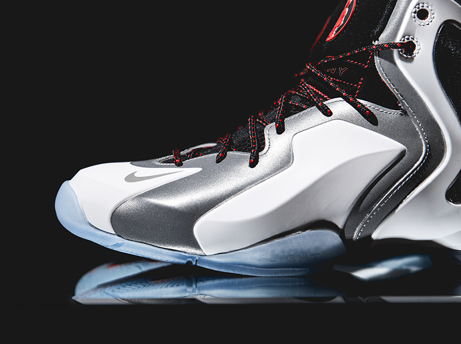 Nike Lil Penny Posite White Metallic Silver Red Release Date 1