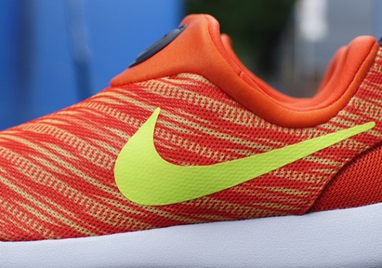 Nike Roshe Run Slip-On GPX – Electric Orange – Volt – Atomic Mango