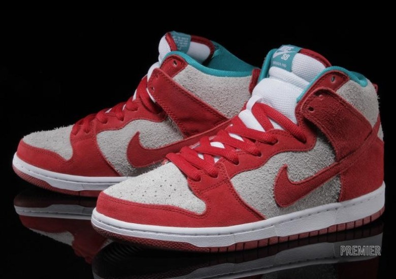Nike SB Dunk High – Gym Red – Turbo Green | Available