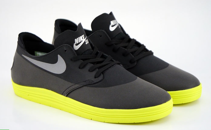 Nike Sb Lunar One Shot Word Cup Black Volt 06