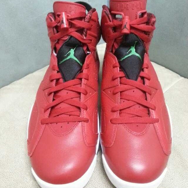 Red Leather Jordan 6 01