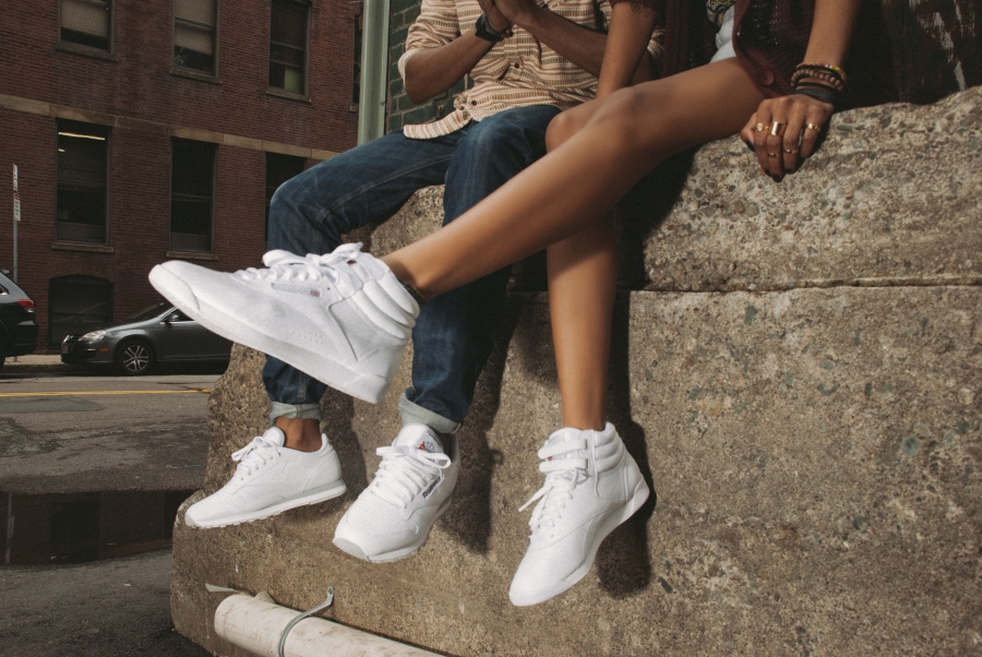 white reebok freestyle high tops