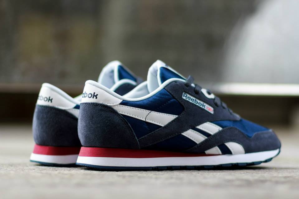Reebok Classic Nylon Navy Graphite Red White 03