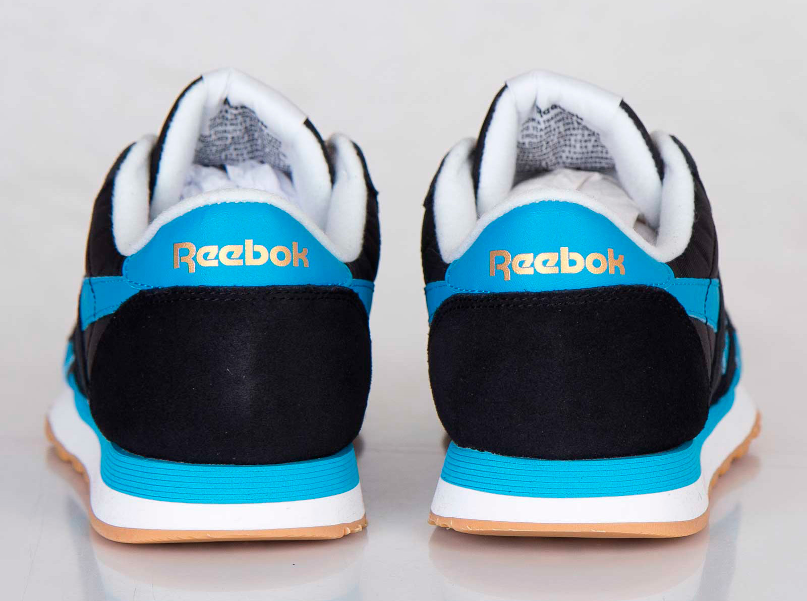 Reebok Classic Nylon R13 Black Blue White Reebok Brass 04