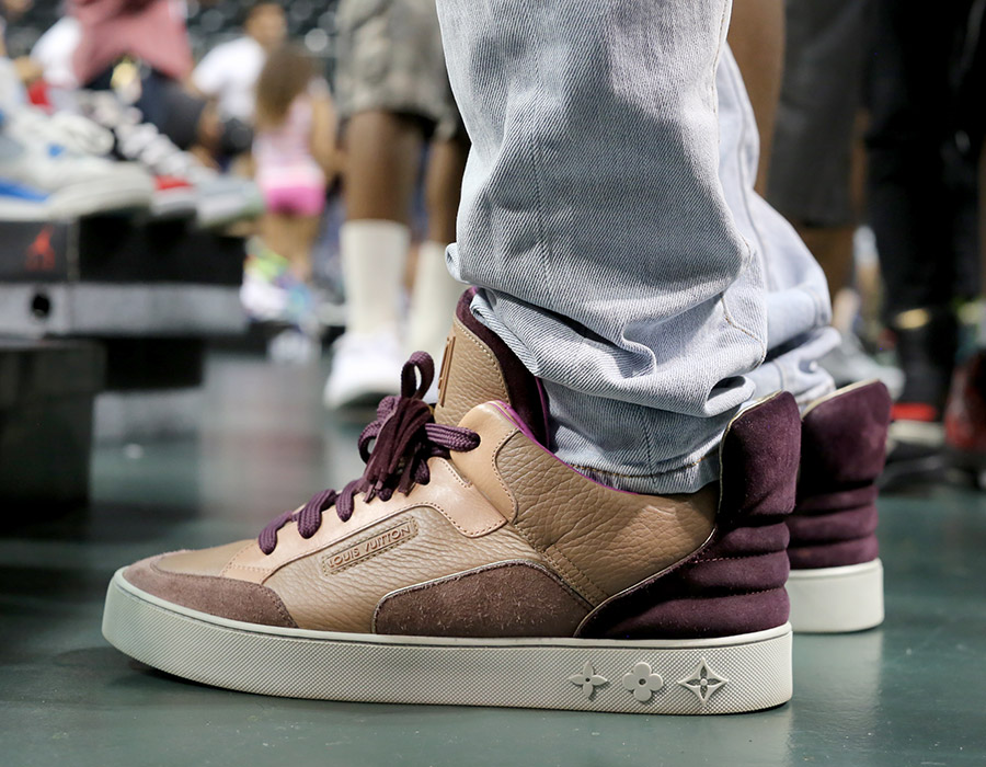 Baker canvas lace up sneakers with a rubber sole On Feet May 2014 Recap 108