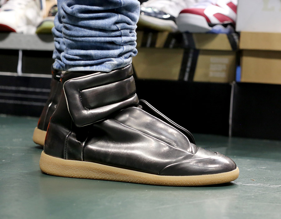 Baker canvas lace up sneakers with a rubber sole On Feet May 2014 Recap 203