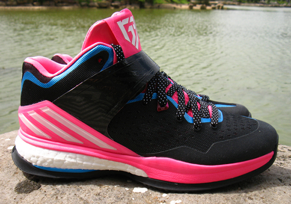 Adidas Rg3 Boost Trainer Black Pink Royal 1