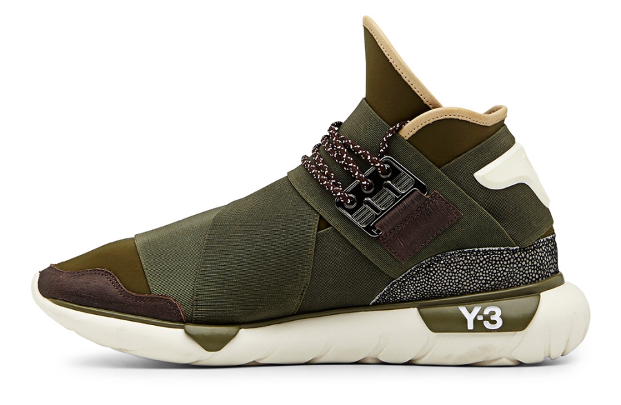 adidas y3 qasa high olive