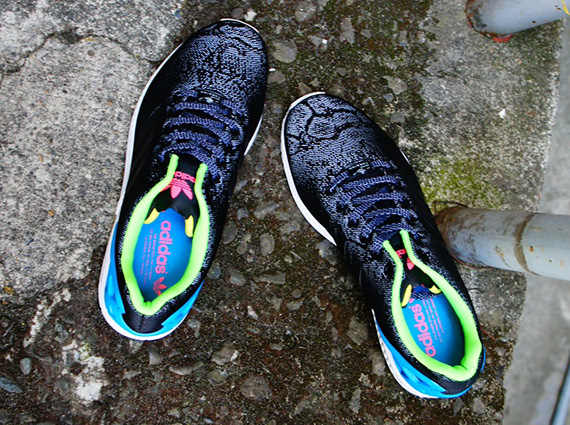 adidas zx flux black and blue