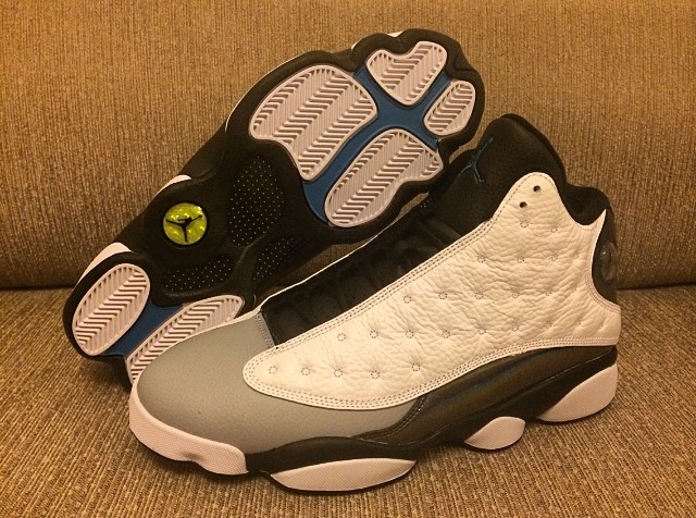 Air Jordan 13 White Black Grey 05