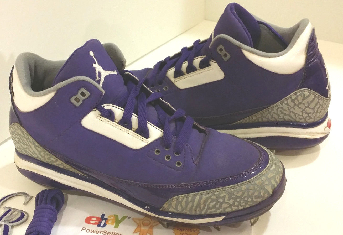 Air Jordan 3 Colorado Rockies Pe Cleats 02