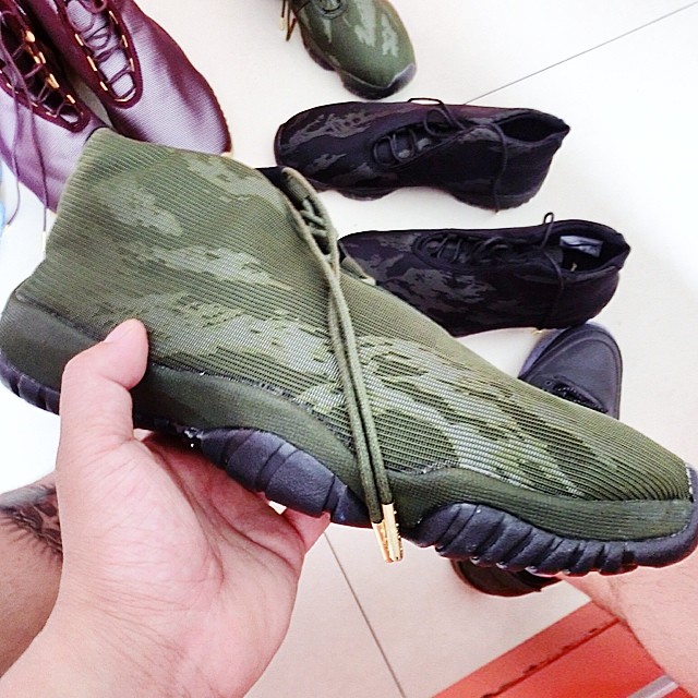 Jordan Future Olive Tiger Camo 0