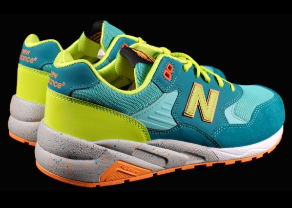 New Balance Mrt580 Teal Yellow 1