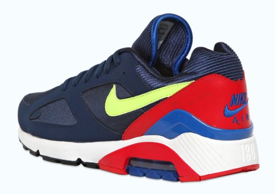 nike air 180 navy red volt