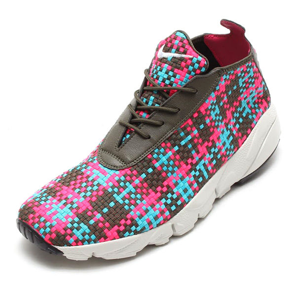 Nike Air Footscape Desert Chukka Woven Cargo Khaki Hyper Pink Umber 01
