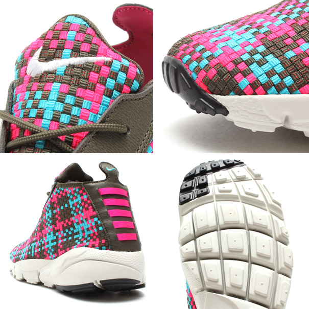 Nike Air Footscape Desert Chukka Woven Cargo Khaki Hyper Pink Umber 02