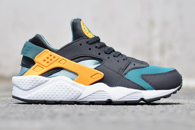 Nike Air Huarache Teal Orange 07