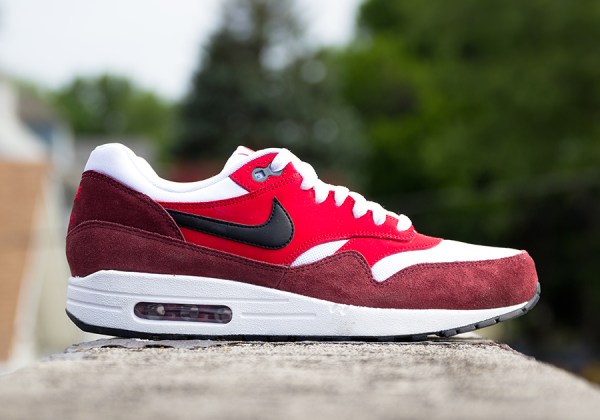 Nike Air Max 1 Essential - White - University Red - Black - SneakerNews.com