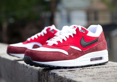 Nike Air Max 1 Essential - White - University Red - Black - SneakerNews.com