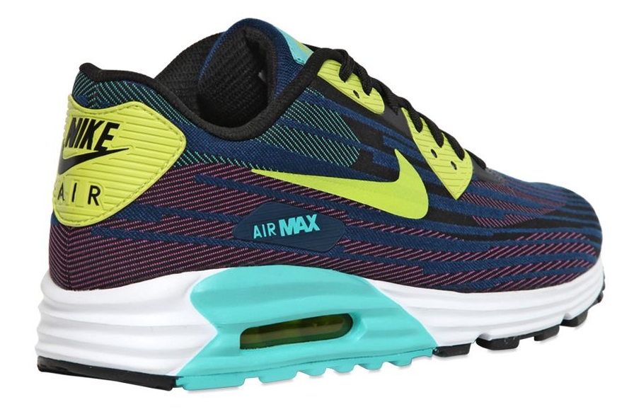 Nike Air Max 90 Lunar Jacqaurd Navy Volt Aqua 02