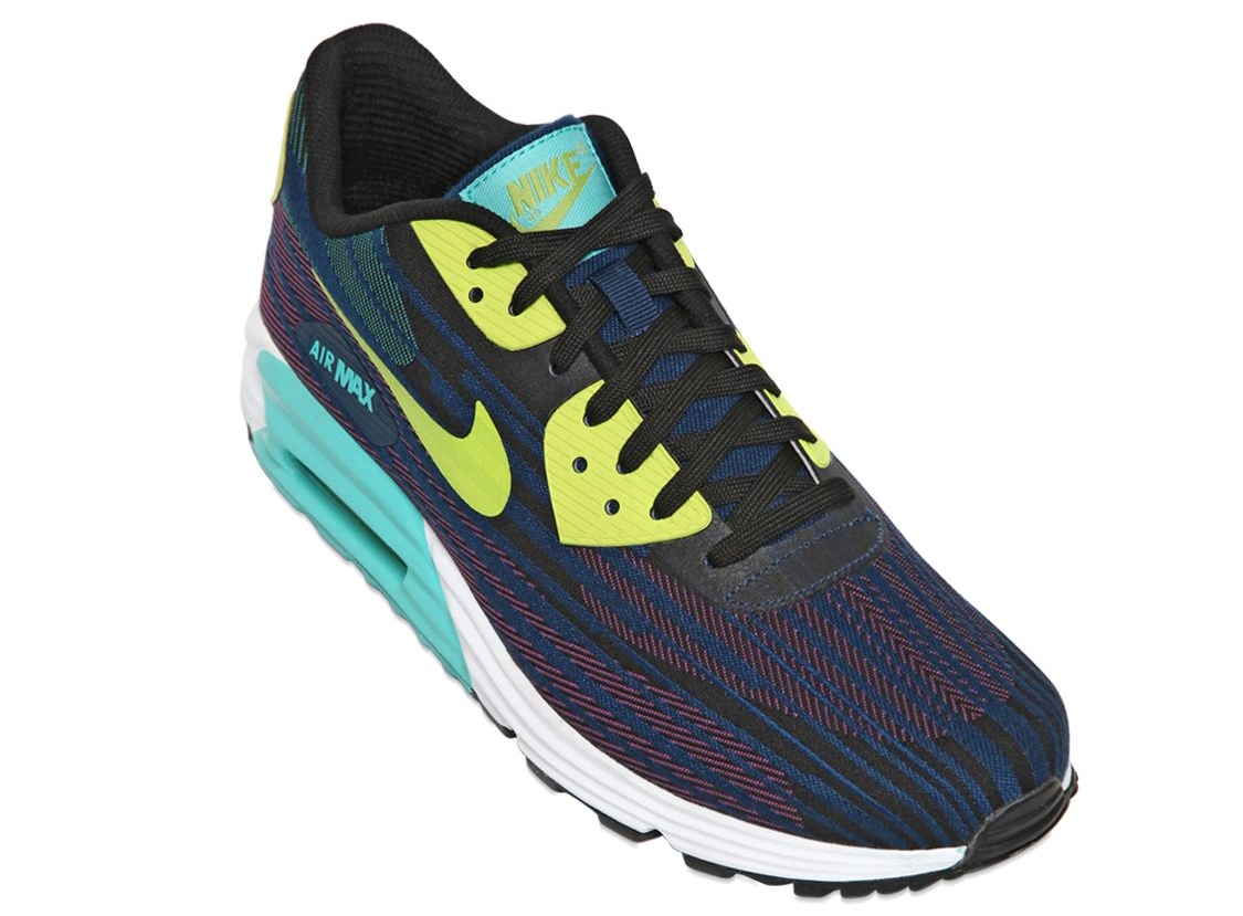 Nike Air Max 90 Lunar Jacqaurd Navy Volt Aqua 03