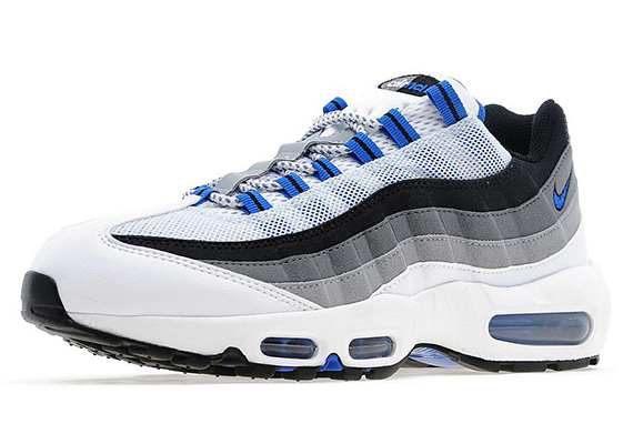 Nike Air Max 95 - White - Hyper Cobalt - Pure Platinum