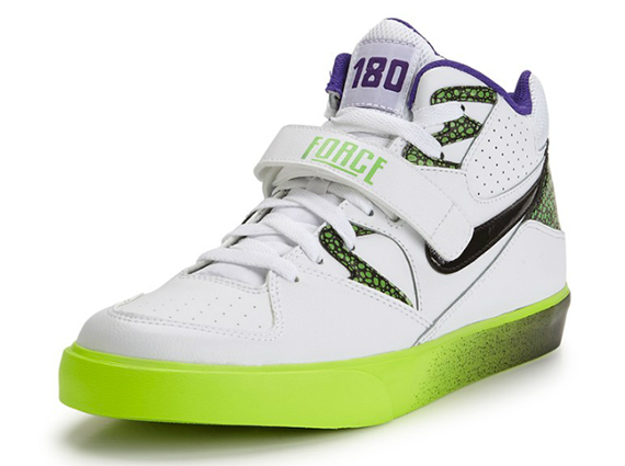 Nike Auto Force 180 White Green Purple 2